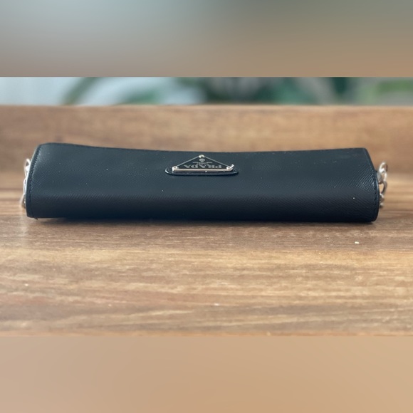 Authentic Prada black Saffiano leather Wallet on Chain - Picture 4 of 13